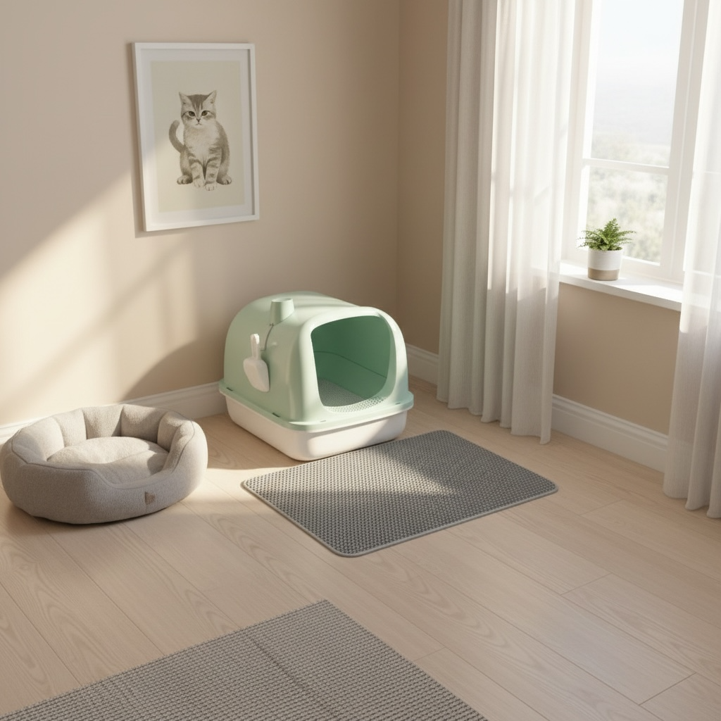 LUNØ Tapis imperméable pour chat, double couche