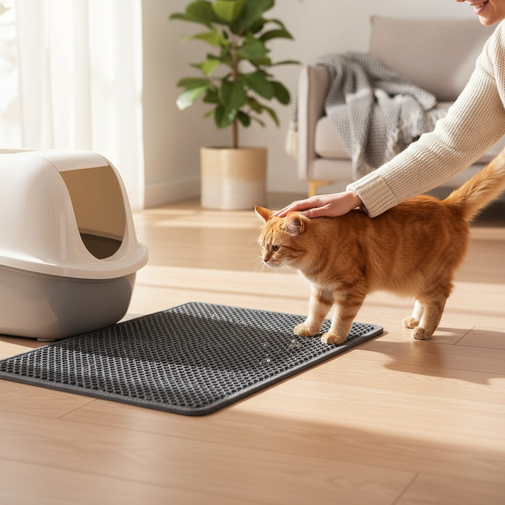LUNØ Tapis imperméable pour chat, double couche